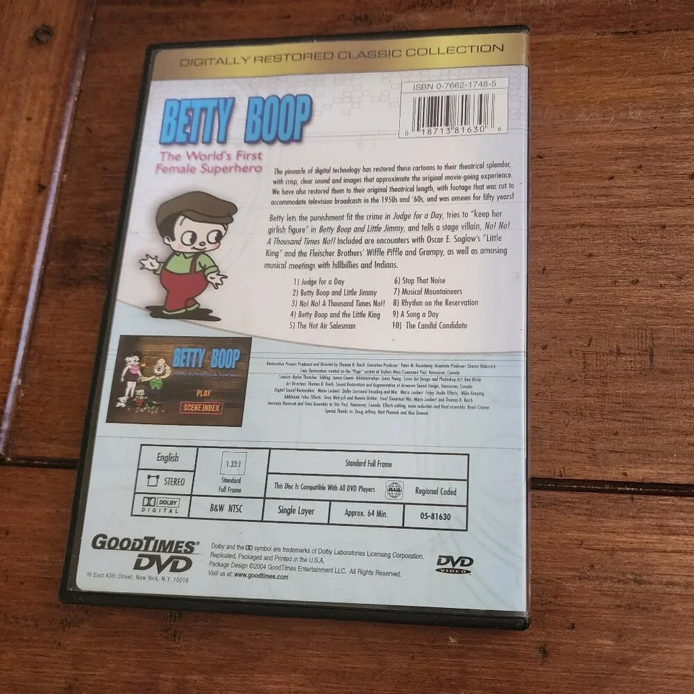 Betty Boop: The World's First Female Superhero (DVD)